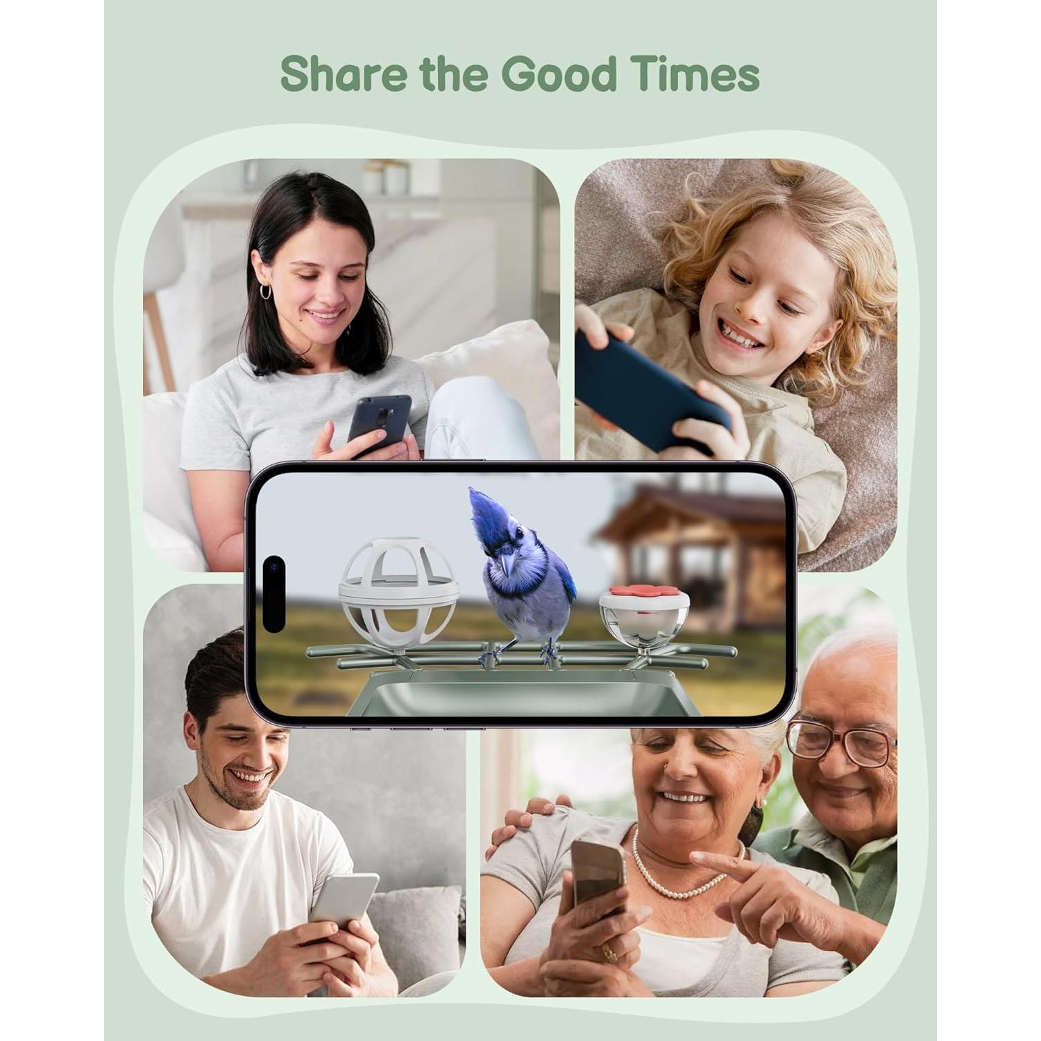 Comedero Inteligente para Aves PEEIPM con Cámara Solar 2K