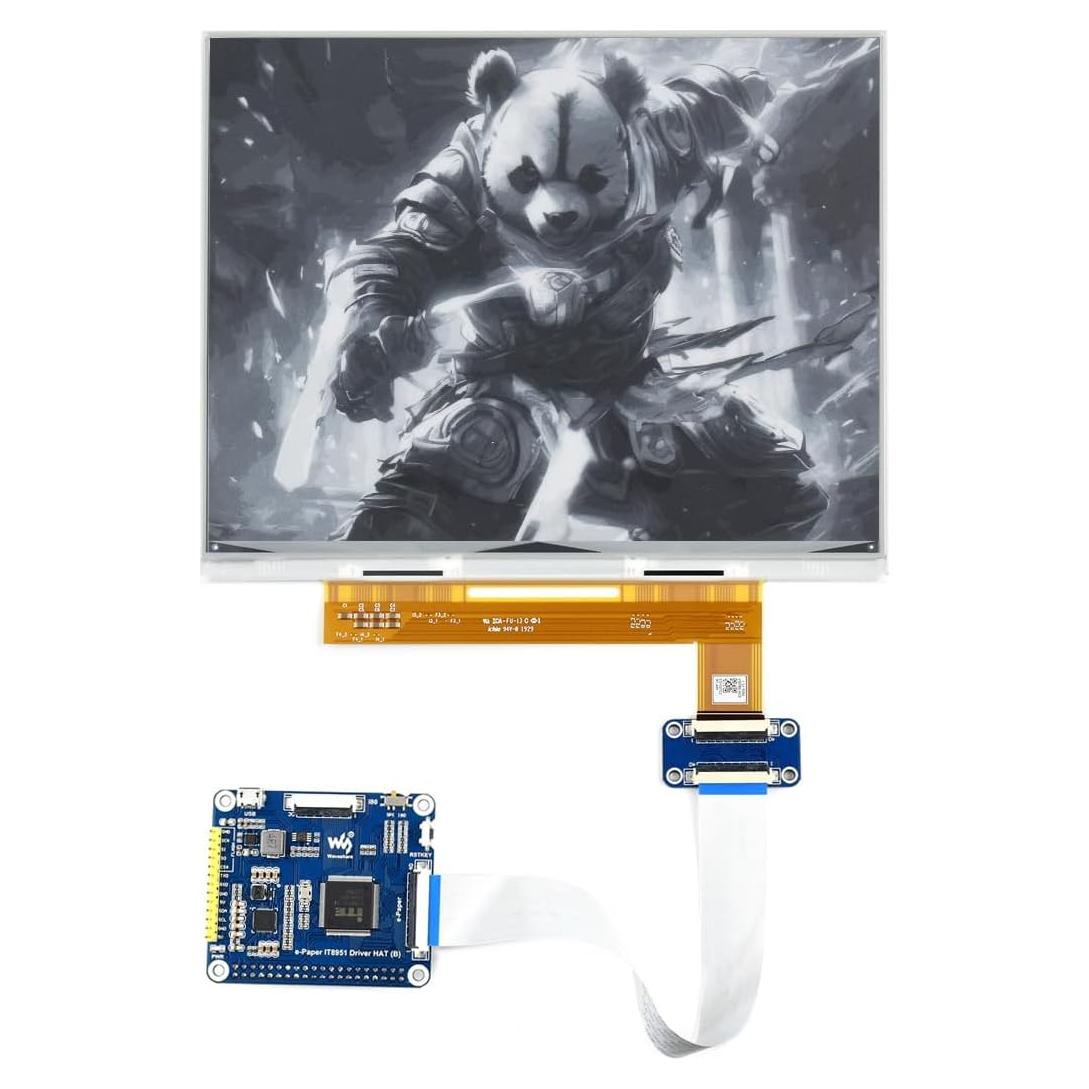 Pantalla E-Paper 10.3" Waveshare 1872x1404 Blanco/Negro