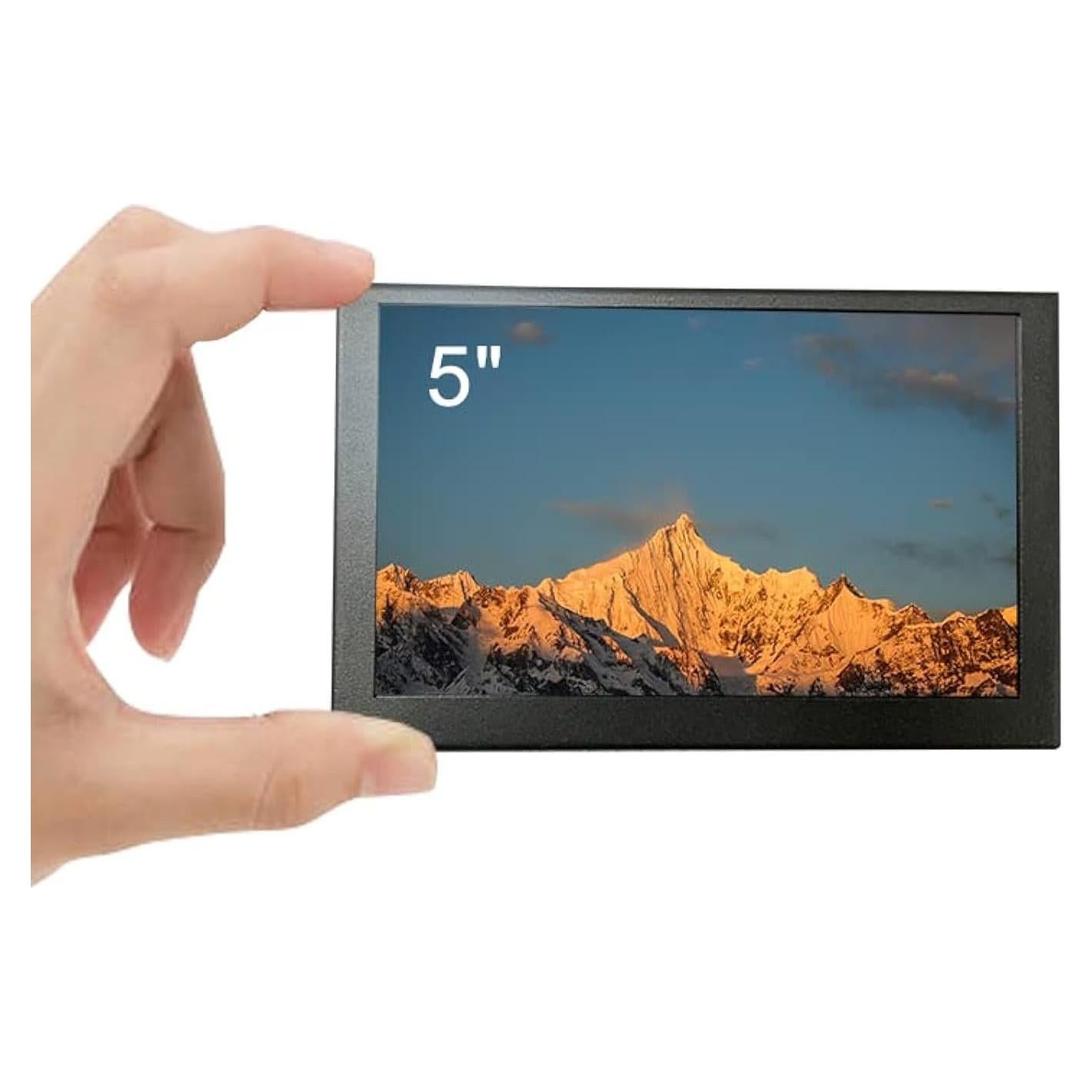 Monitor portátil LESOWN 5" IPS HD 800x480 HDMI metálico