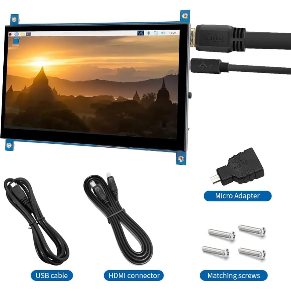 Monitor HDMI Portátil JniTyOpt 7" IPS Táctil 1024x600