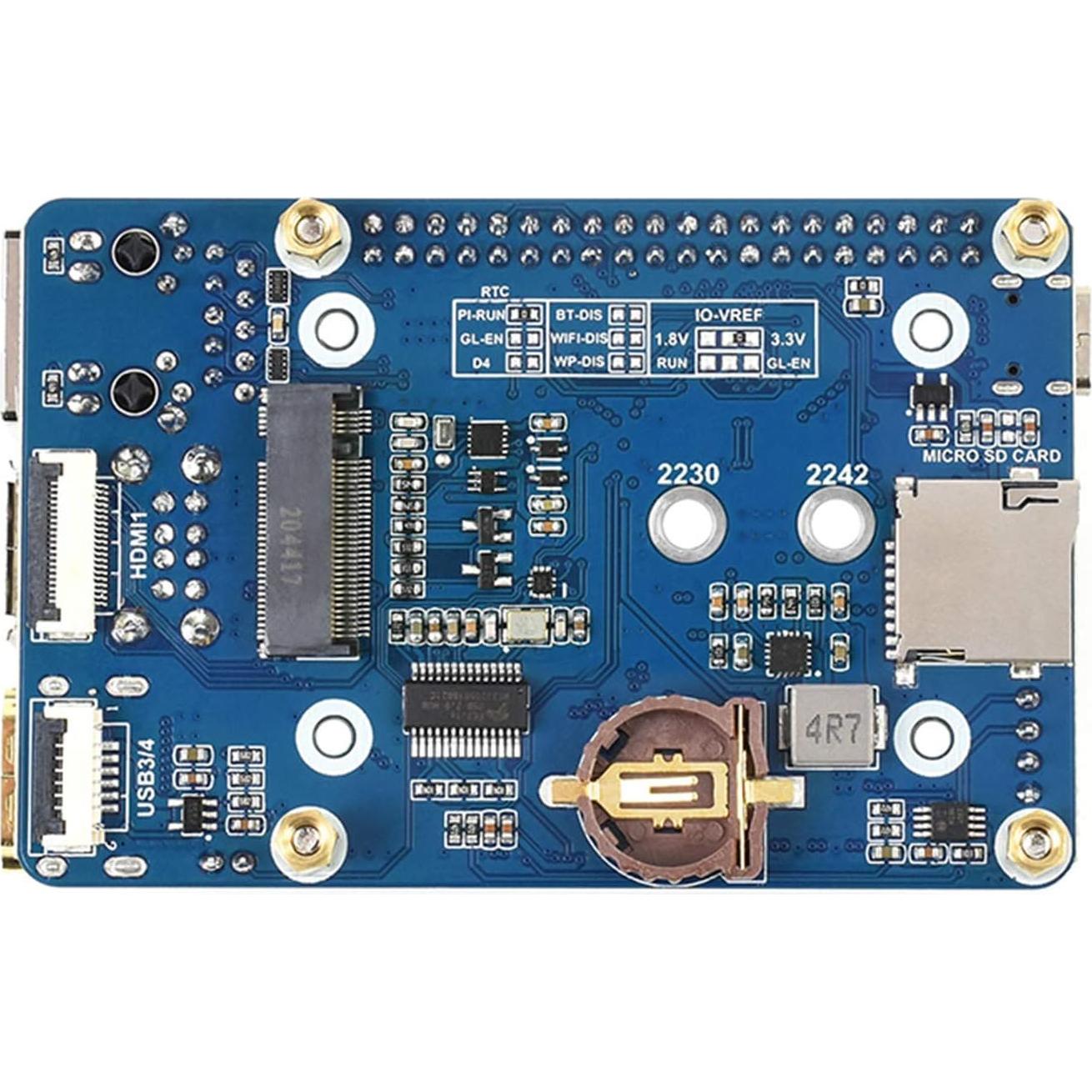 Placa Base Mini Waveshare para Raspberry Pi 4 con GPIO 40 PIN