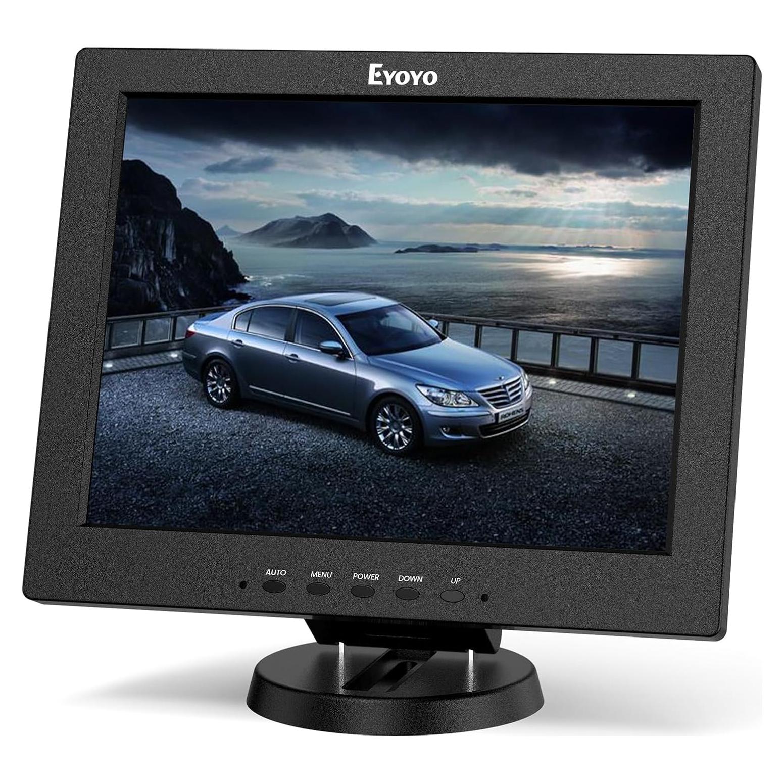 Monitor LCD 12" Eyoyo 800x600 HDMI VGA AV Portátil