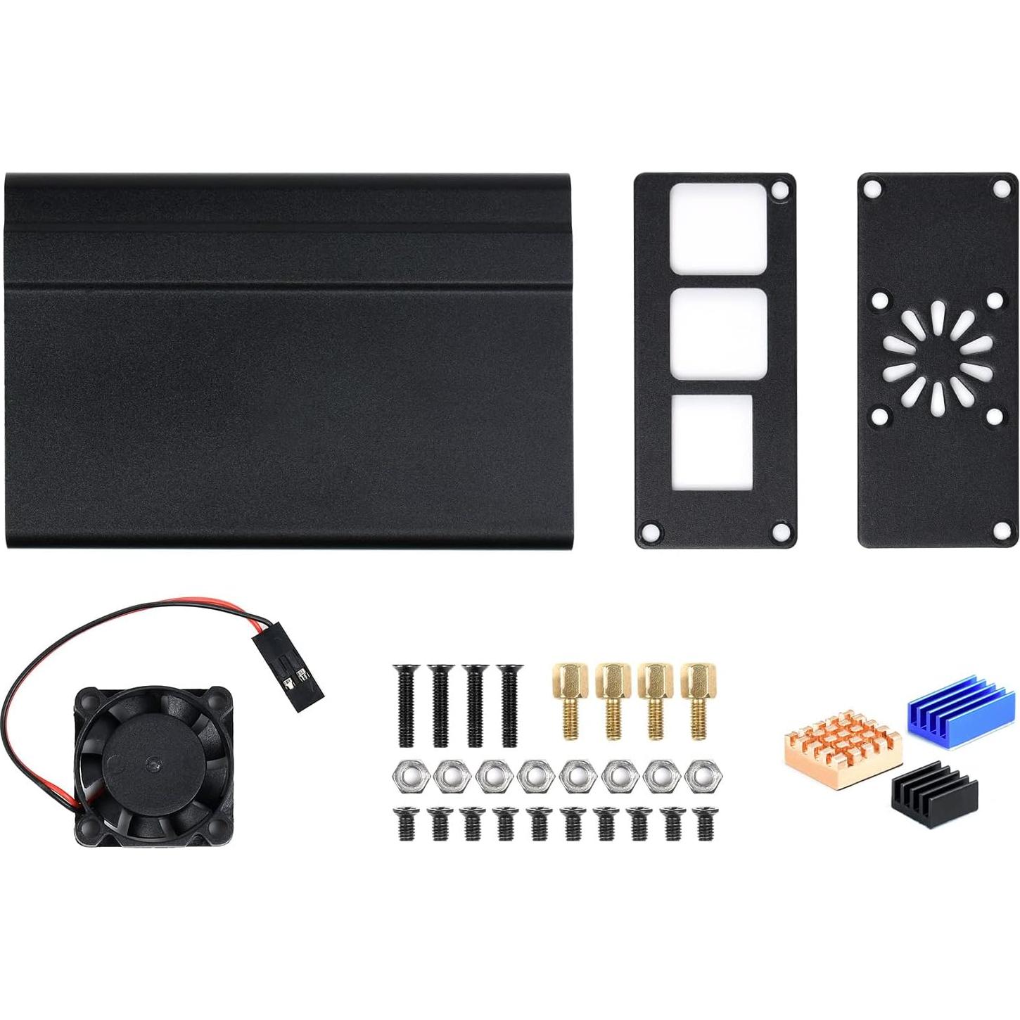 Caja de Aluminio para Riel DIN Waveshare Raspberry Pi 4