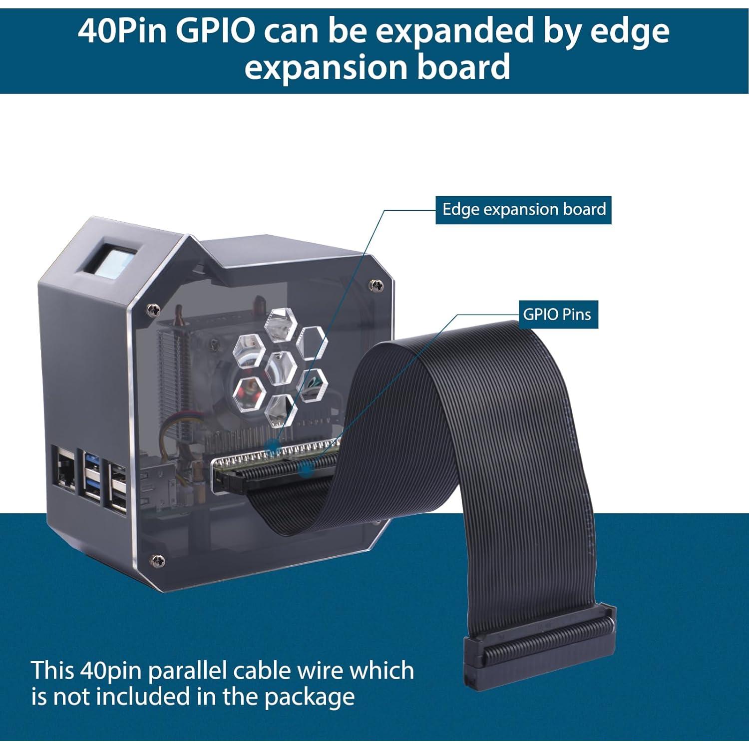 Kit Torre Mini GeeekPi con Fuente 27W y Enfriador para Raspberry Pi 5