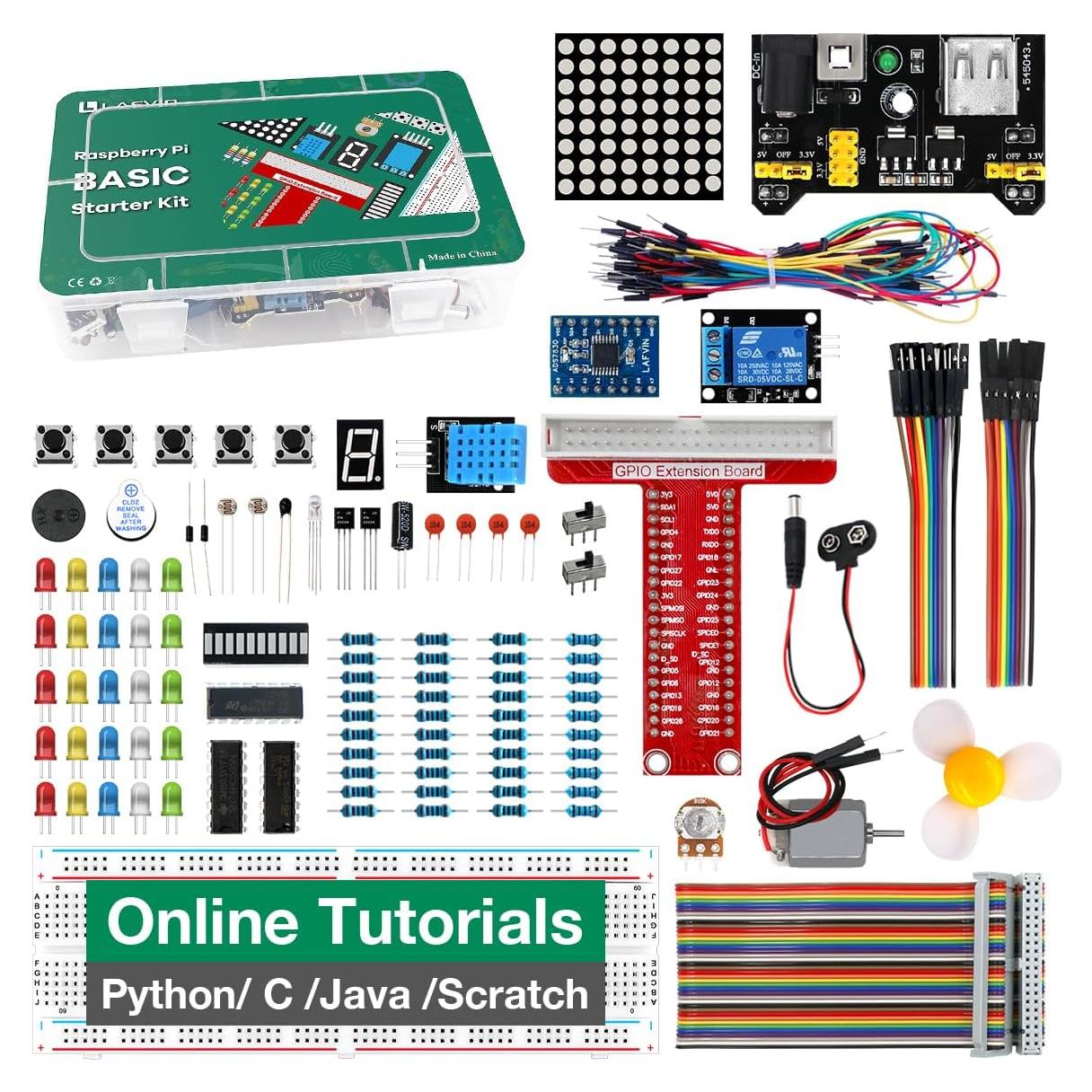 Kit de Inicio Básico LAFVIN para Raspberry Pi 400 - 35 componentes