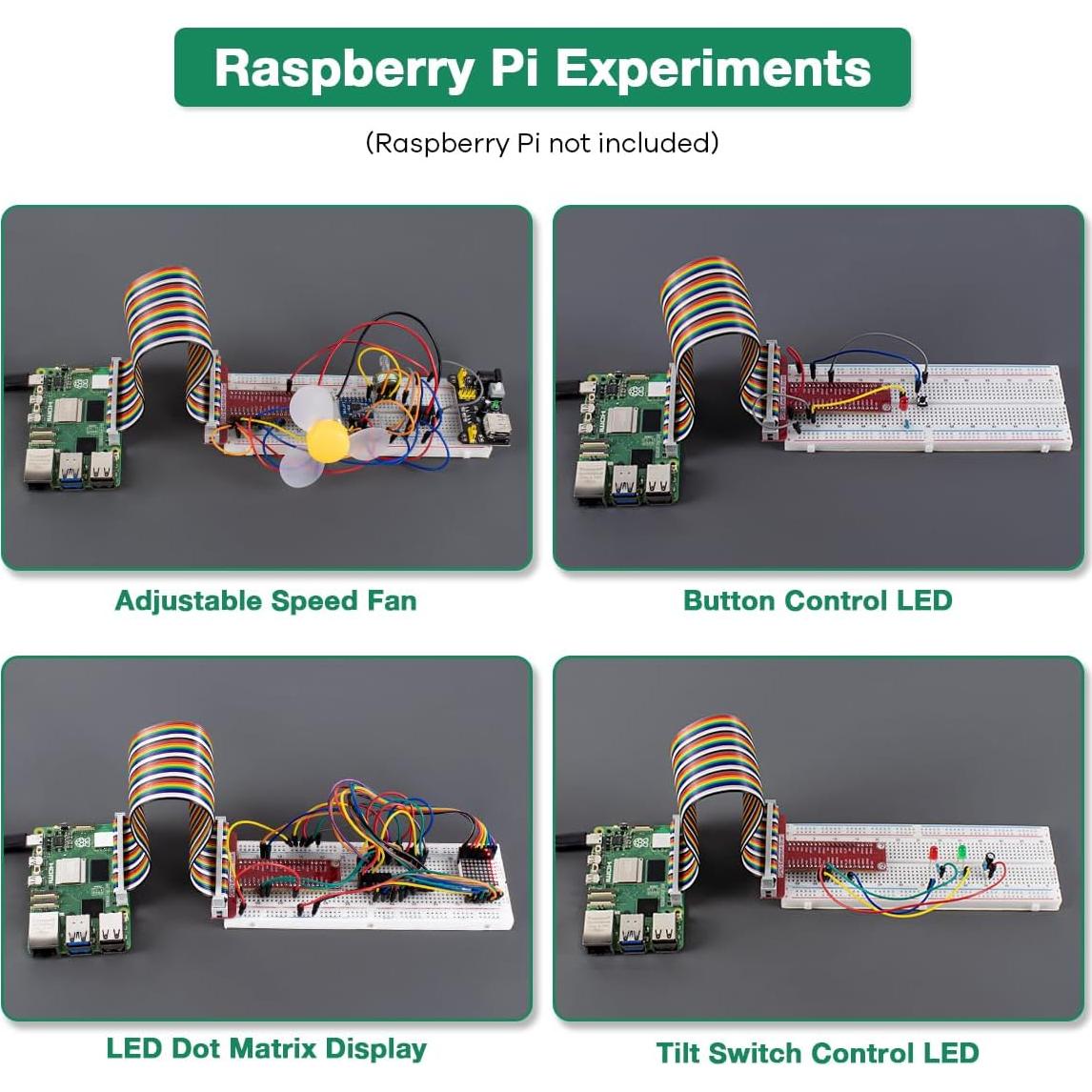 Kit de Inicio Básico LAFVIN para Raspberry Pi 400 - 35 componentes