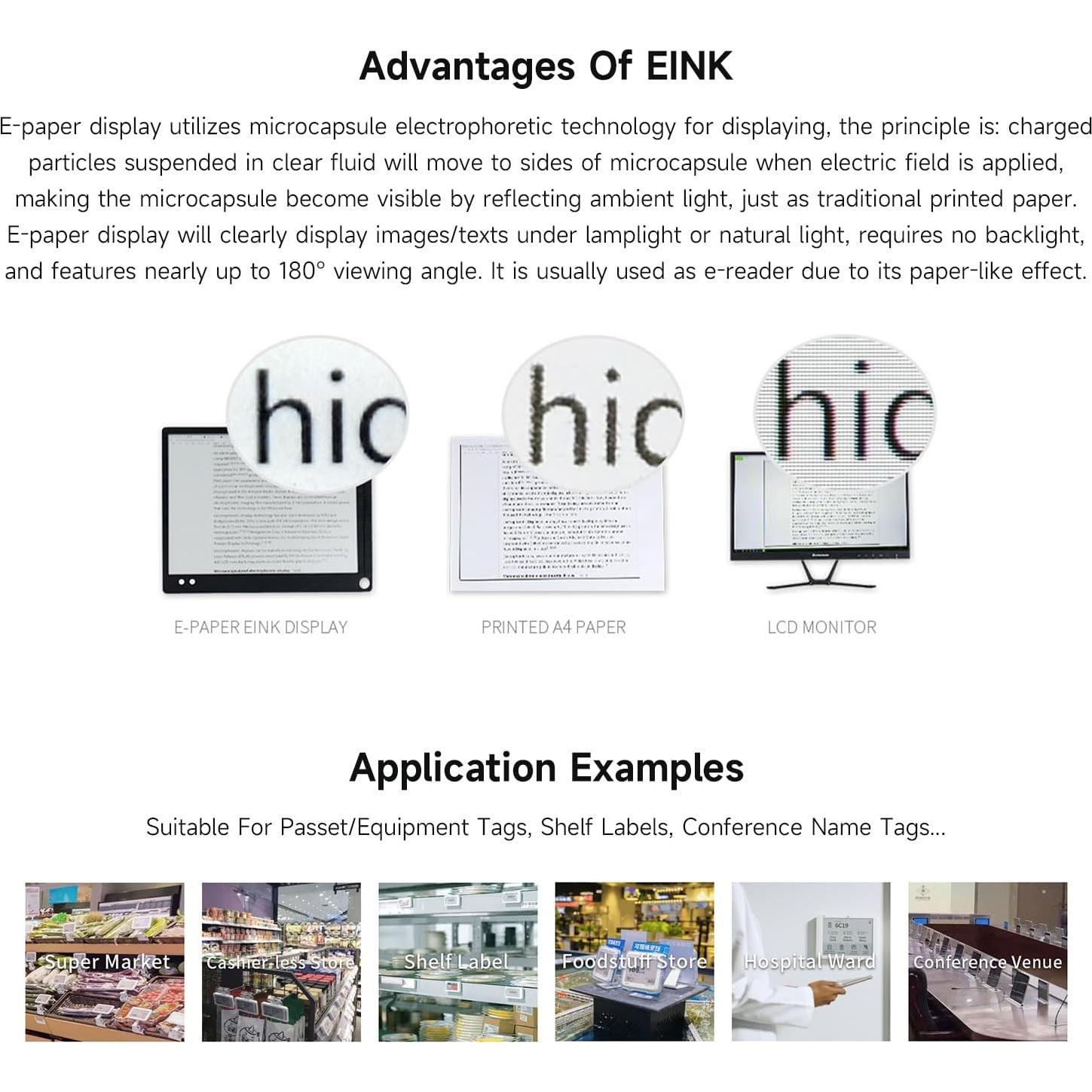 Pantalla e-Paper Waveshare 4.2" E-Ink 400x300 Rojo/Amarillo/Negro/Blanco