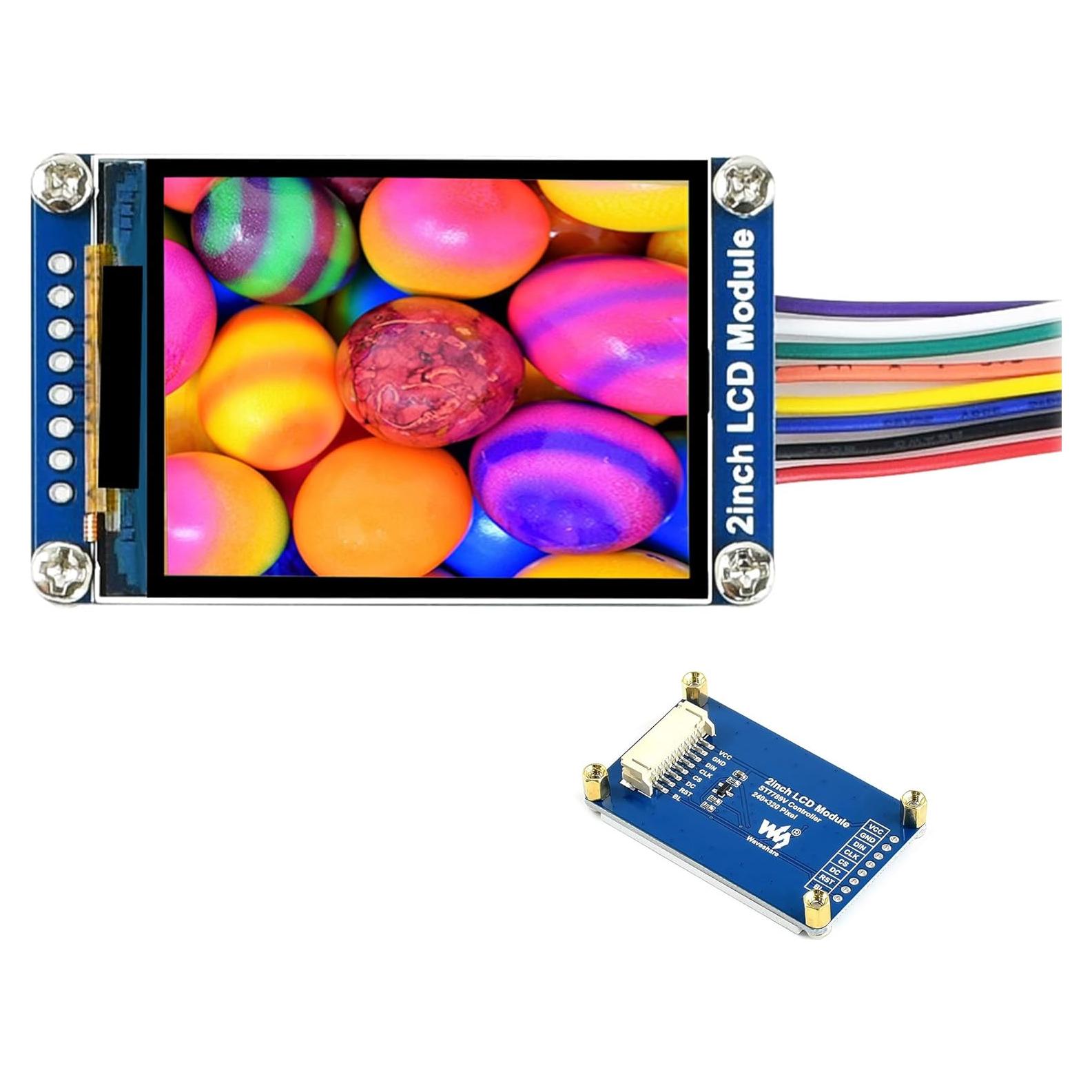 Módulo Pantalla LCD 2" IPS Wonrabai 240x320 SPI para Raspberry Pi