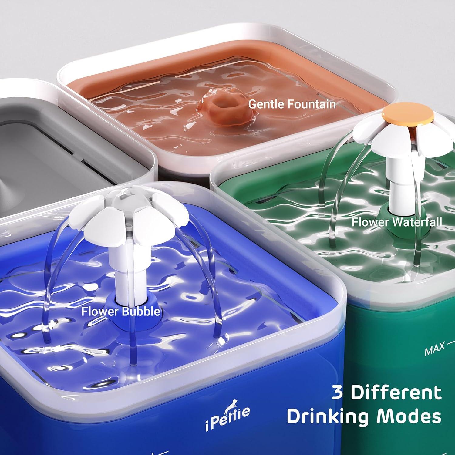 Fuente de Agua para Gatos iPettie Neverland 2L con Luz LED