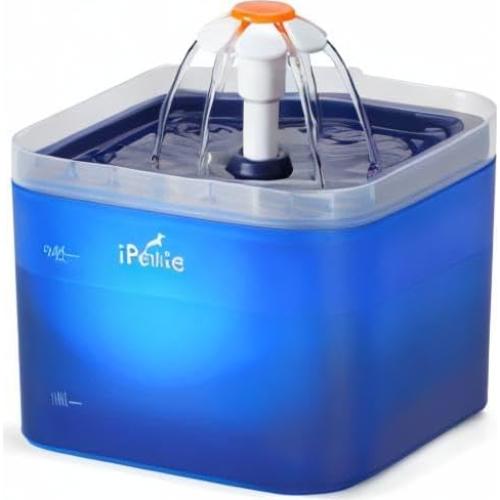 Fuente de Agua para Gatos iPettie Neverland 2L con Luz LED