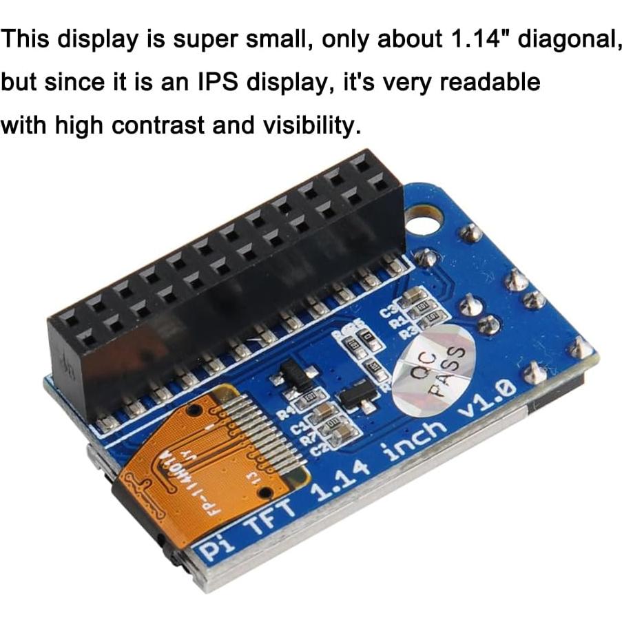 Mini Pantalla LCD TFT 1.14" Color ST7789 para Raspberry Pi