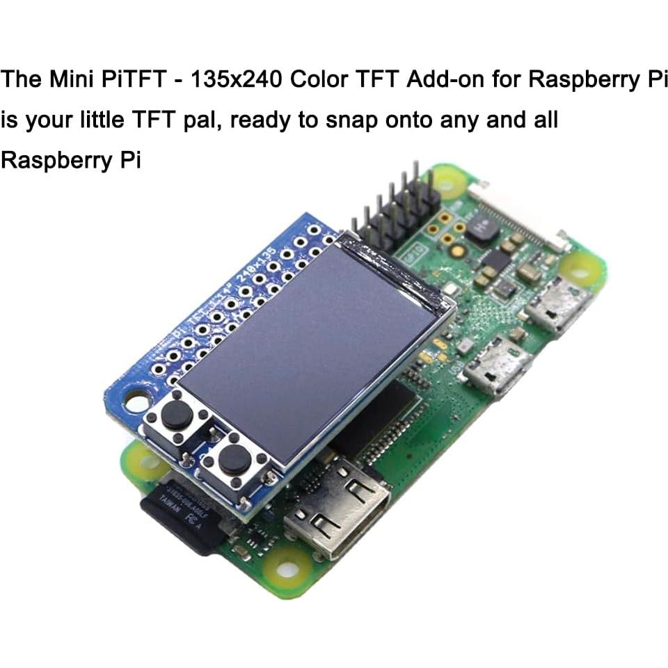 Mini Pantalla LCD TFT 1.14" Color ST7789 para Raspberry Pi