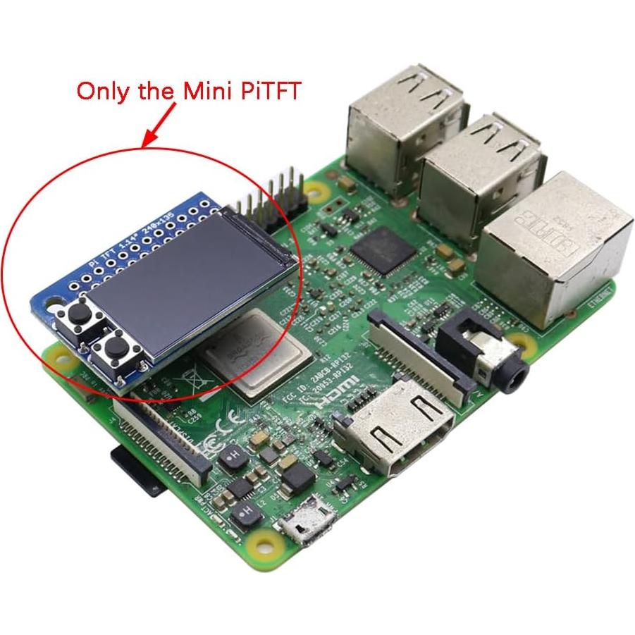Mini Pantalla LCD TFT 1.14" Color ST7789 para Raspberry Pi