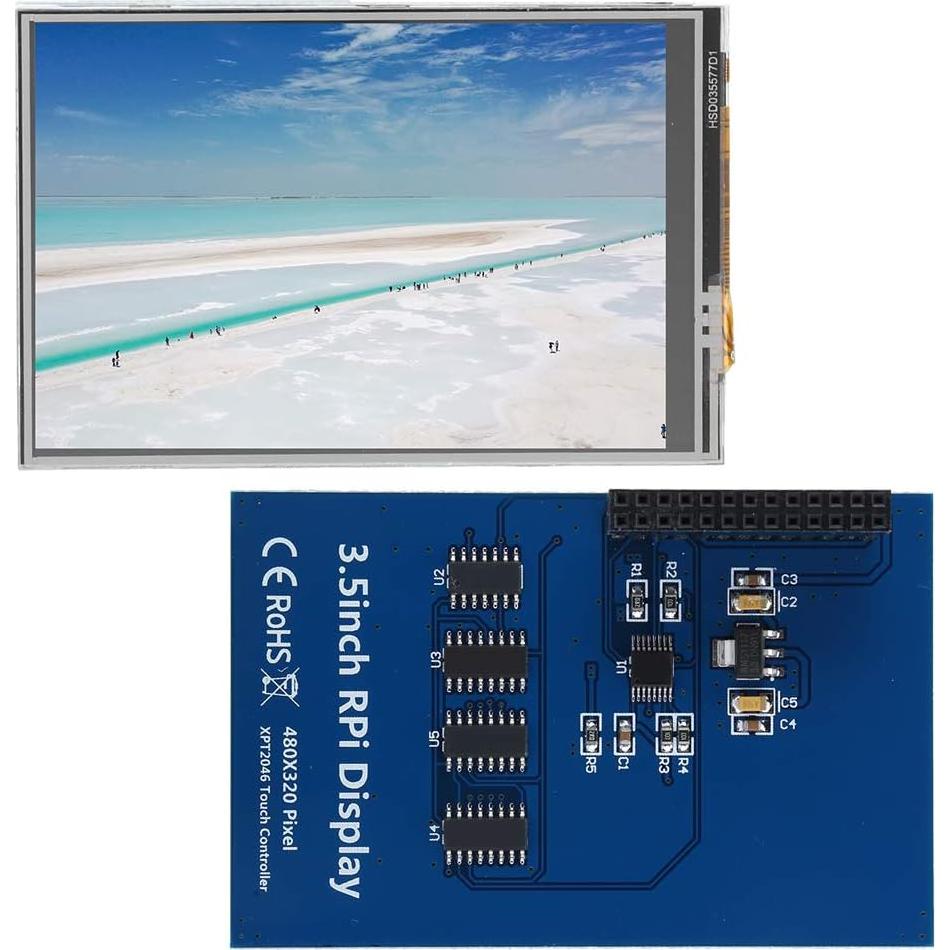 Pantalla Táctil RPi 3.5" 480x320 Junluck para 4B/3B+/3B