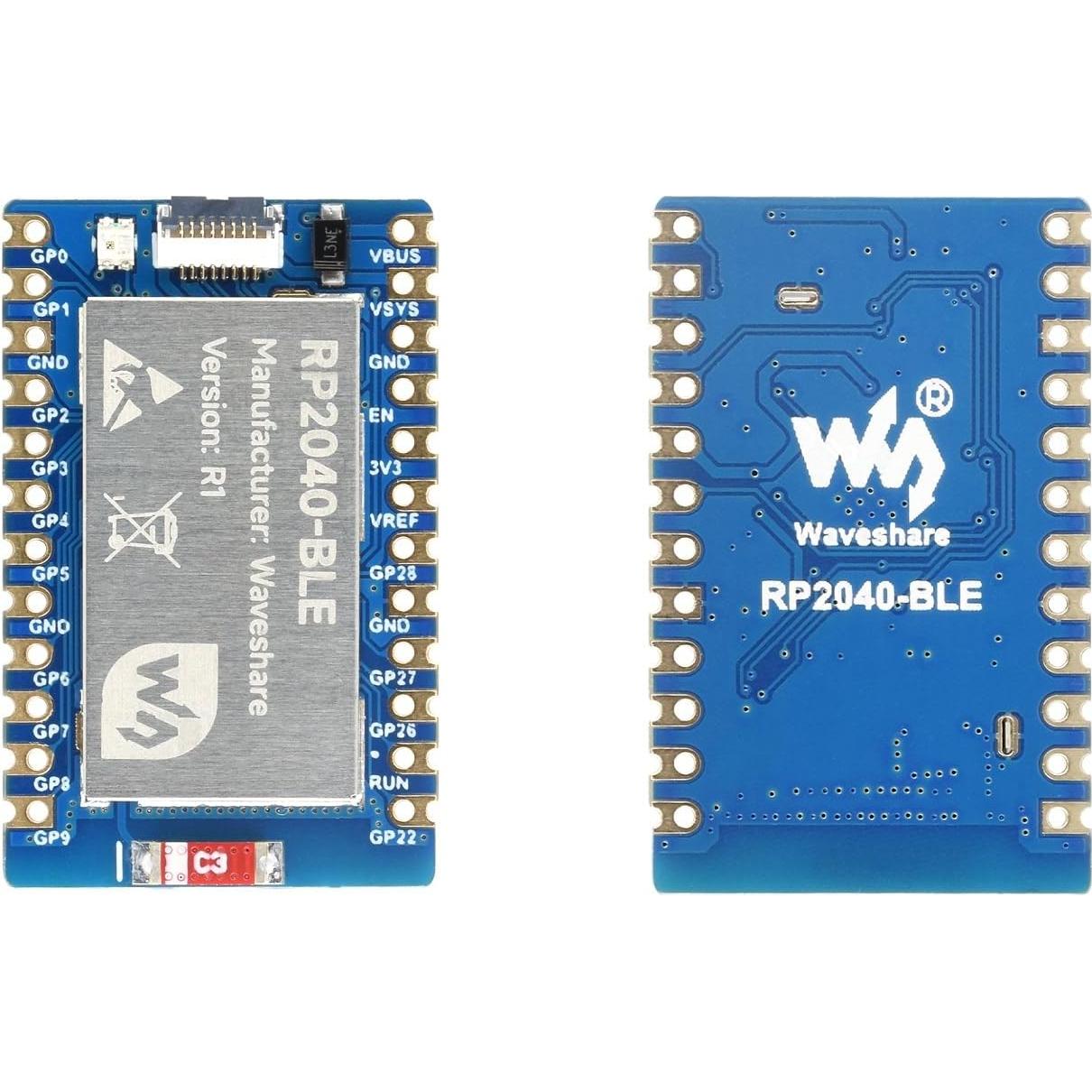 Placa de desarrollo RP2040-BLE Waveshare Bluetooth 5.1