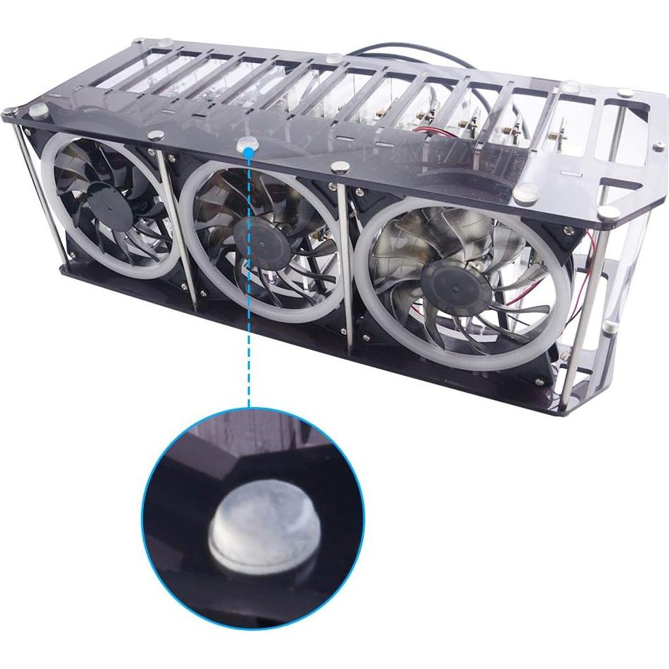 Caja de Clúster GeeekPi 12 Capas con Ventilador RGB 120mm