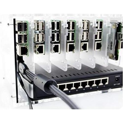 Caja Clúster C4Labs para Raspberry Pi y Placas Únicas - Negra