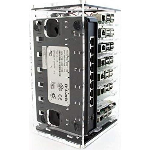 Caja Clúster C4Labs para Raspberry Pi y Placas Únicas - Negra