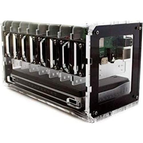 Caja Clúster C4Labs para Raspberry Pi y Placas Únicas - Negra