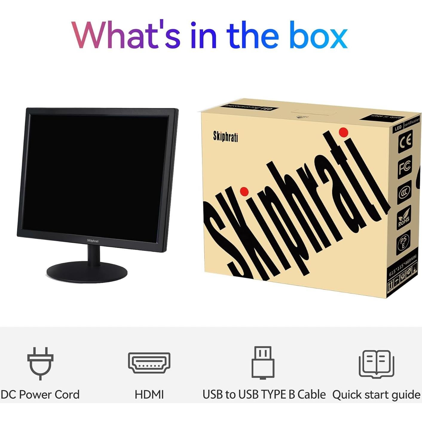 Monitor Táctil 17" SKitphrati 1280x1024 HDMI VGA VESA