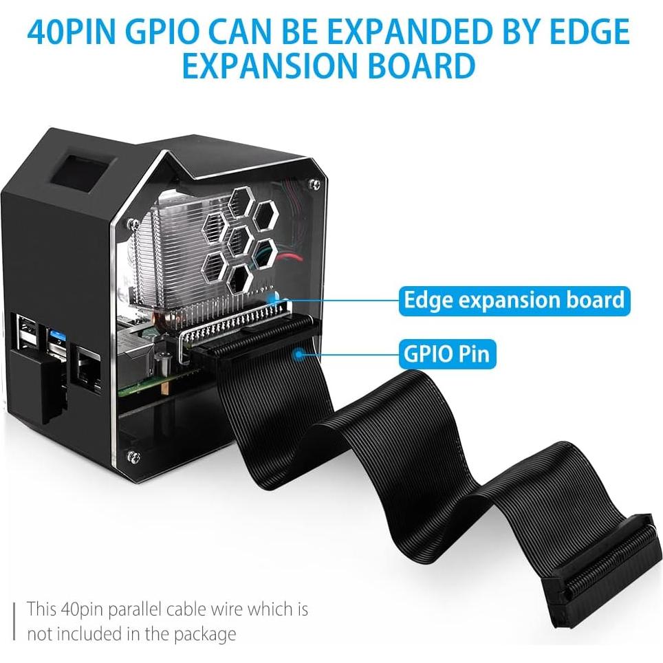 Kit Torre NAS Mini GeeekPi para Raspberry Pi 4 con Enfriador RGB