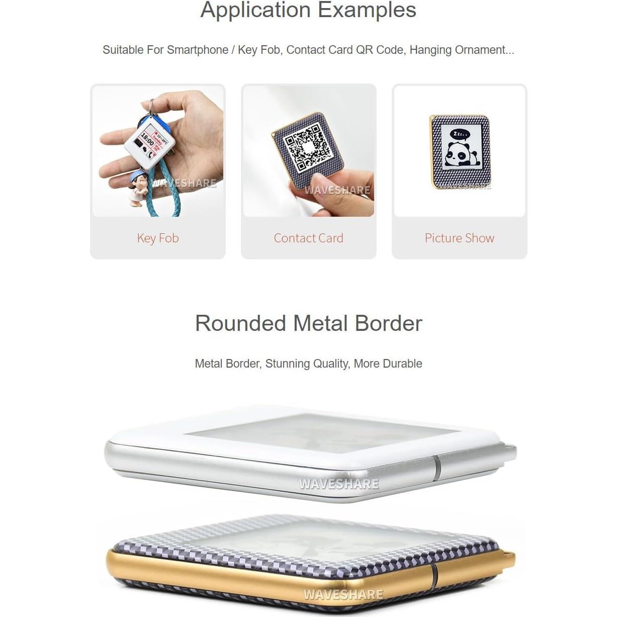 Pantalla e-Paper 1.54" Waveshare NFC Sin Batería 10g