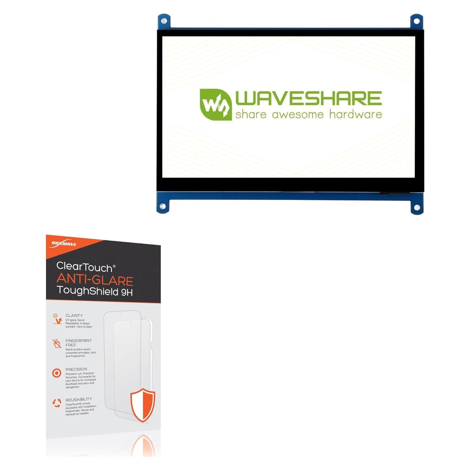 Protector de Pantalla BoxWave para Raspberry Pi 4 - 7" Anti-reflejo 9H (2-Pack)
