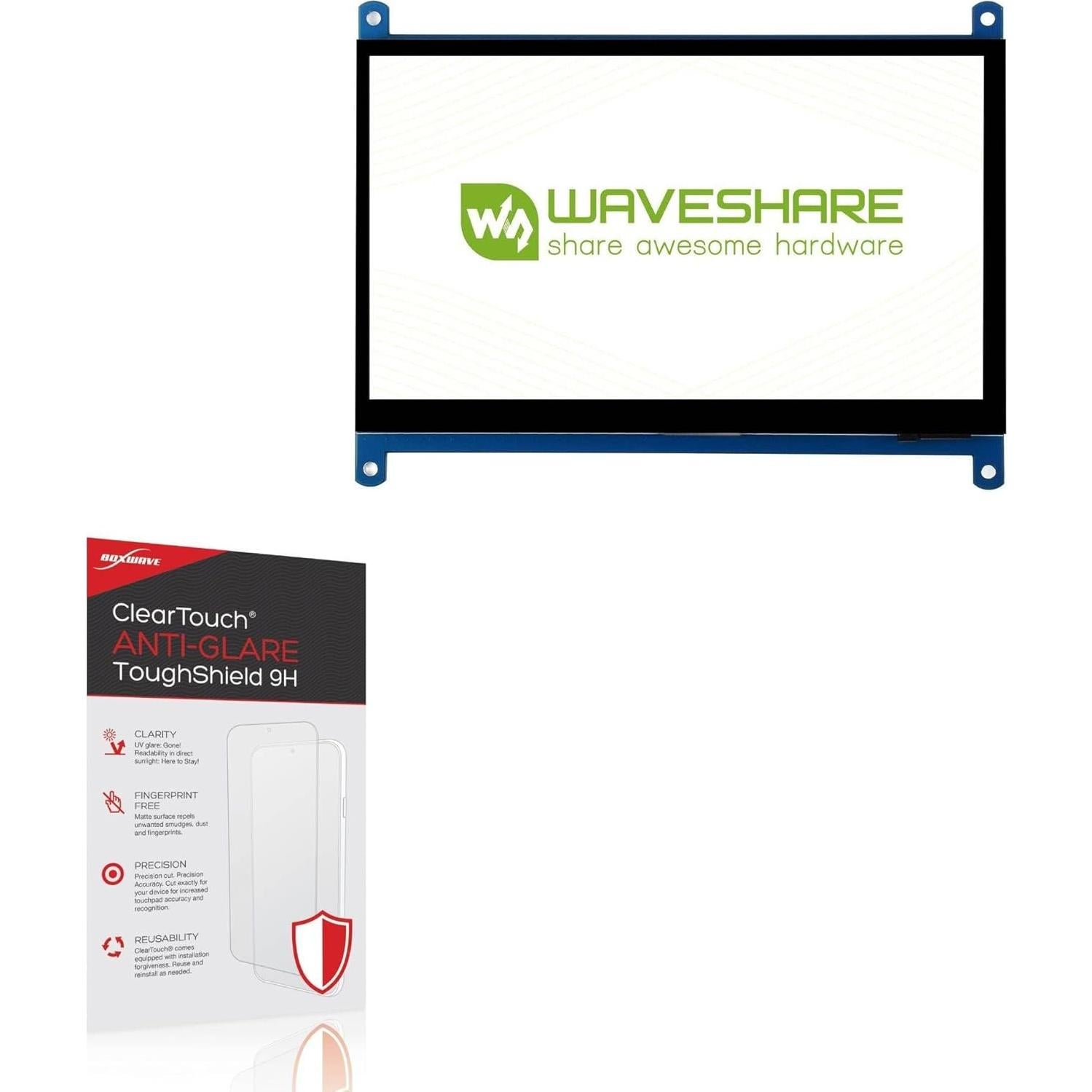 Protector de Pantalla BoxWave para Raspberry Pi 4 - 7" Anti-reflejo 9H (2-Pack)