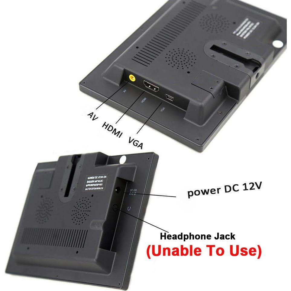 Monitor LCD TFT 7" PONPY HD 800x480 Táctil AV HDMI VGA