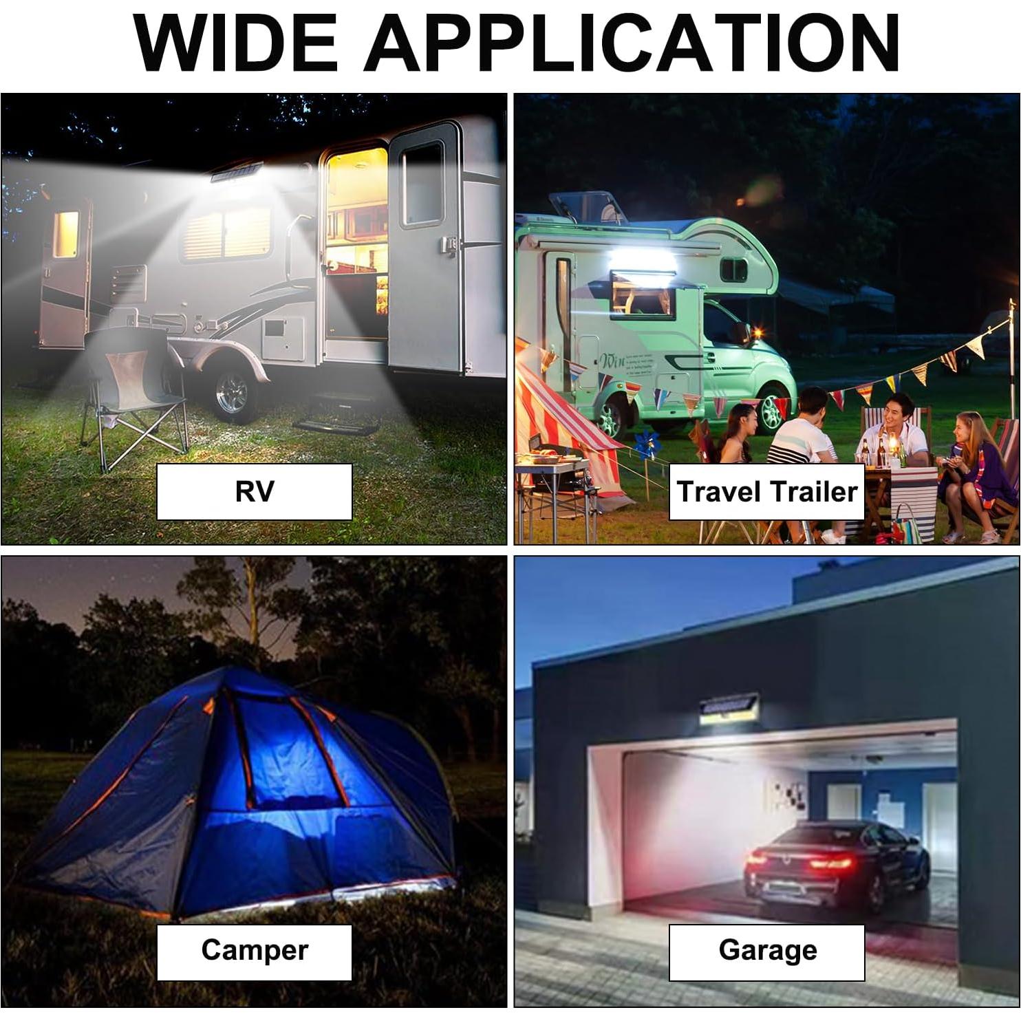 Luz Solar para Porche RV CCBASEBALL 118 LED Sensor Movimiento