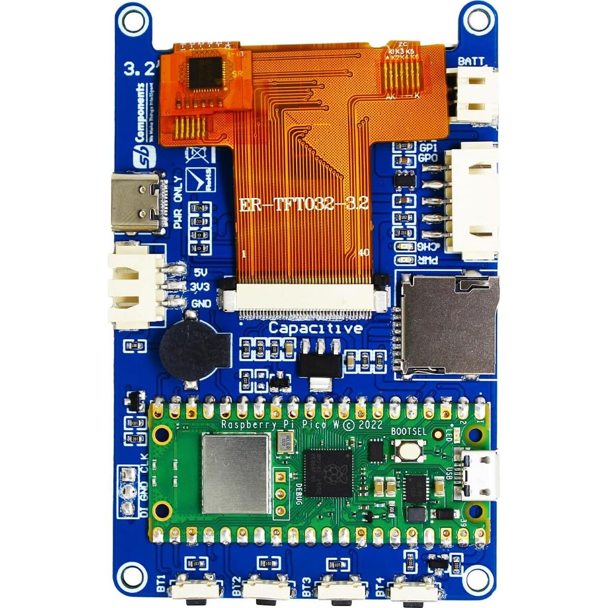 Pantalla Táctil LCD 3.2" Touchsy para Raspberry Pi Pico W