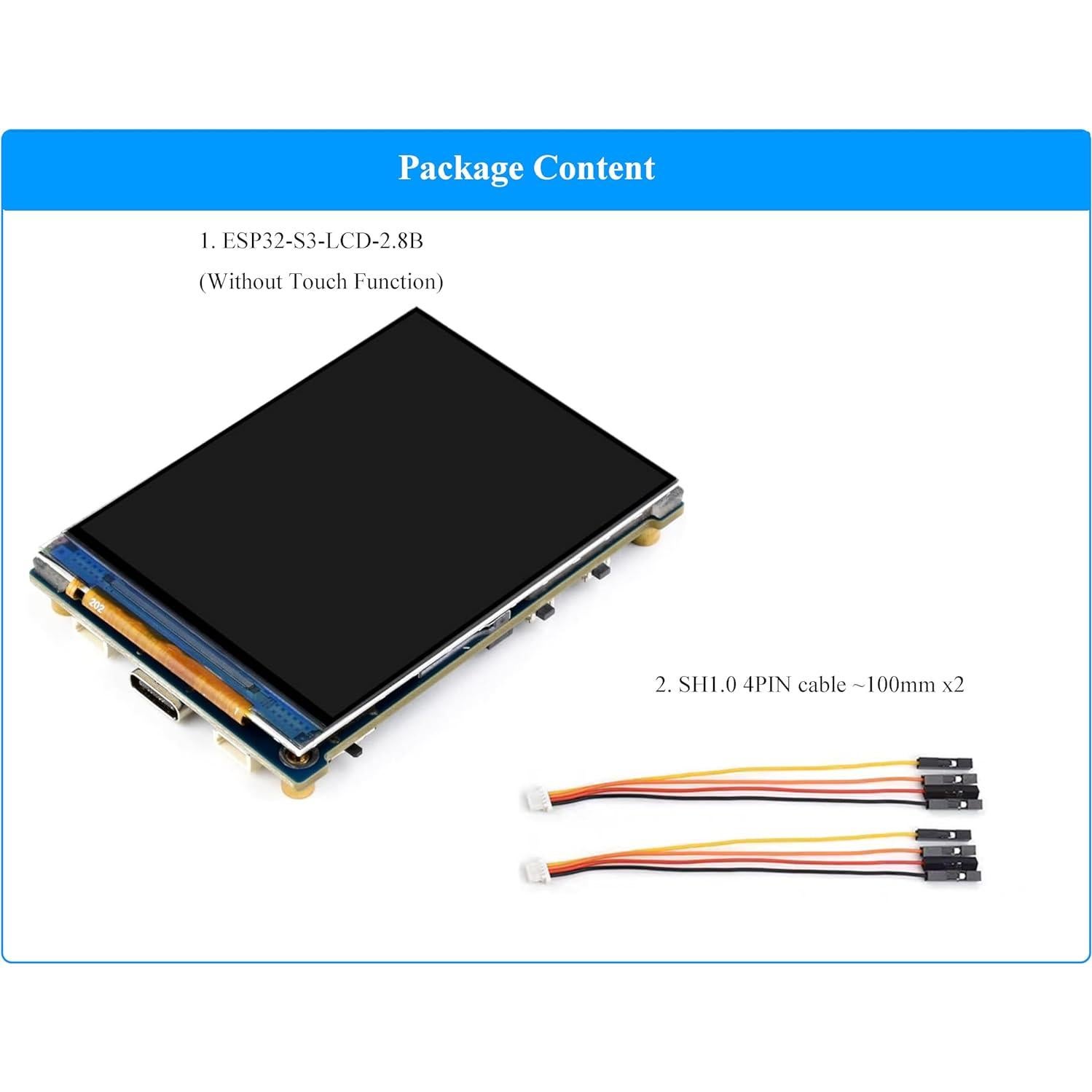 Placa de Desarrollo UeeKKoo ESP32-S3 con Pantalla LCD 7.1 cm
