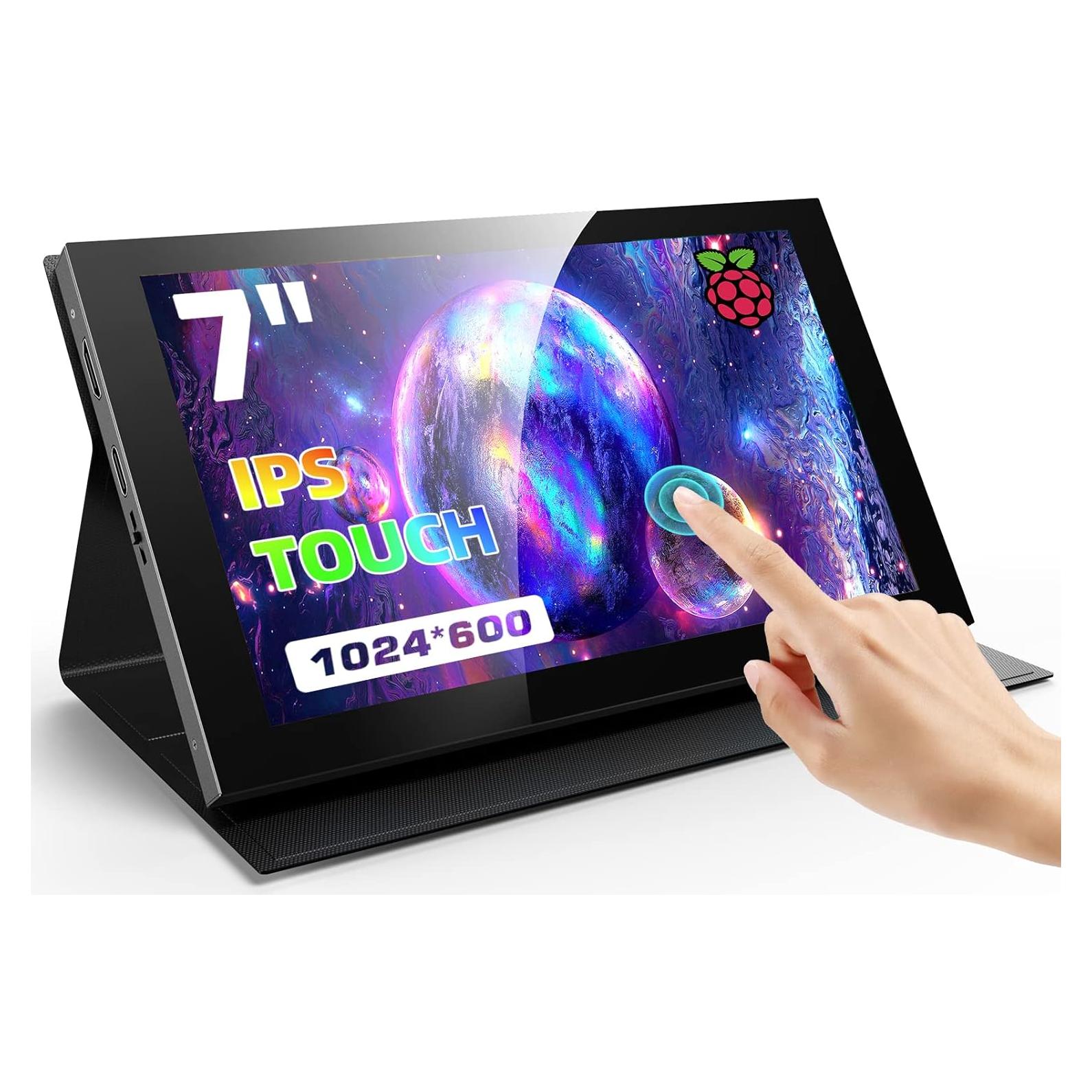 Monitor Portátil Eyoyo 7" Táctil 1024x600 Mini HDMI USB-C