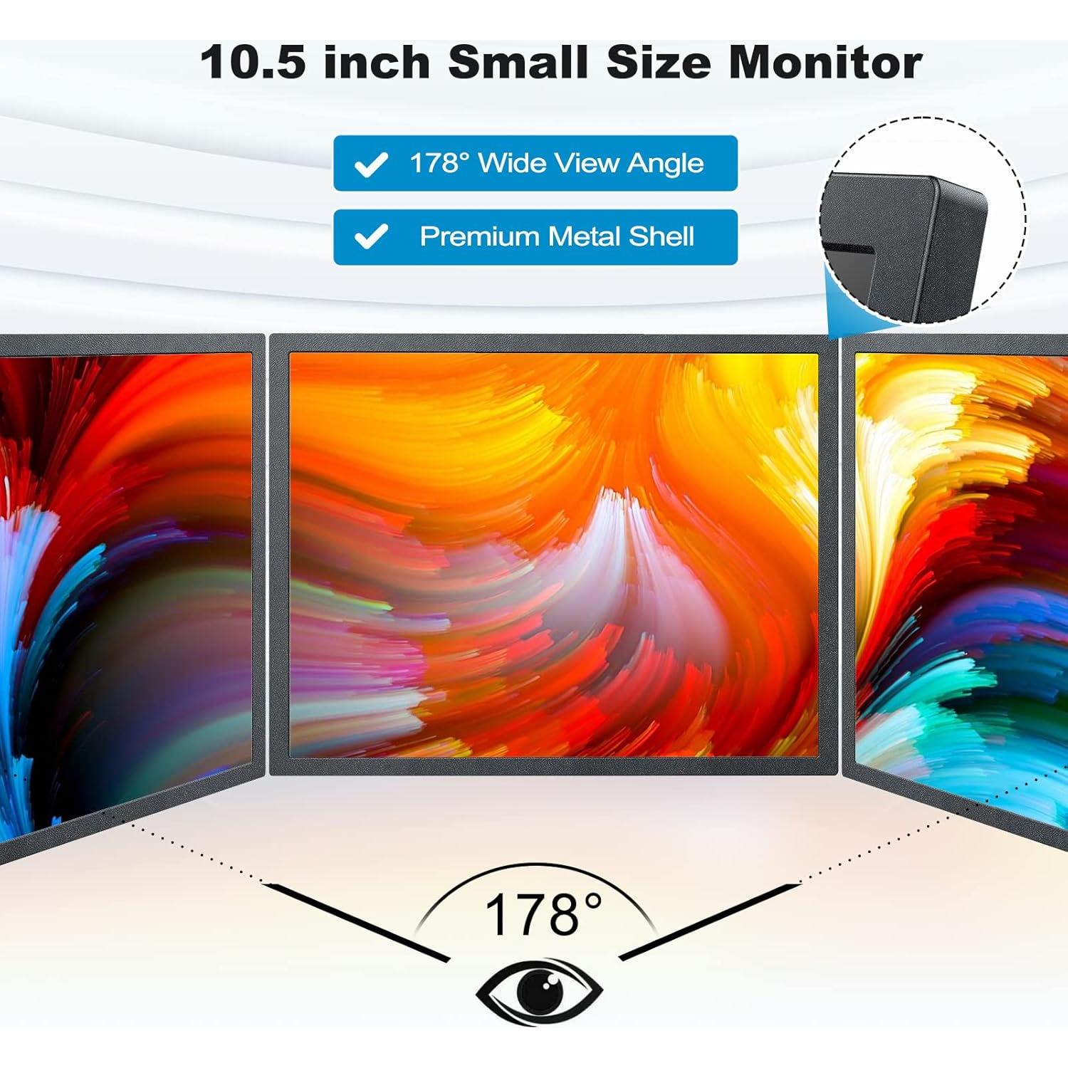 Monitor Portátil Miktver 10.1" FHD IPS 1920x1280 HDMI