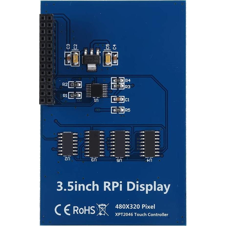 Pantalla RPi 3.5" Táctil Resistivo Fosa1 8.89 cm 480x320