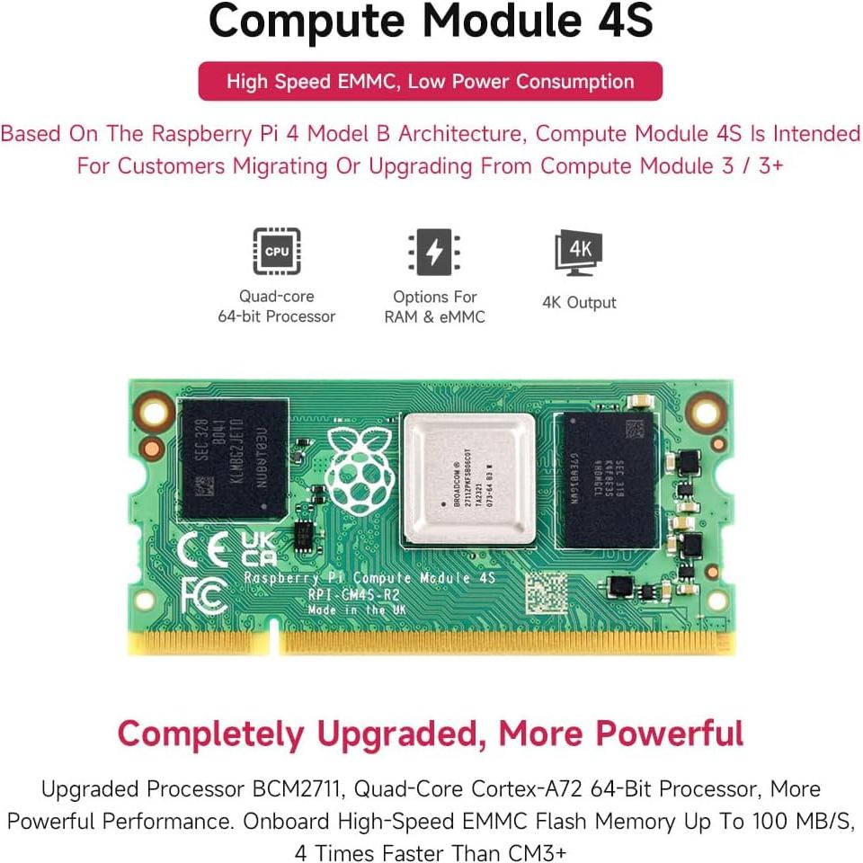 Placa PoE Waveshare para Raspberry Pi CM3/CM3L/CM3+/CM3+L