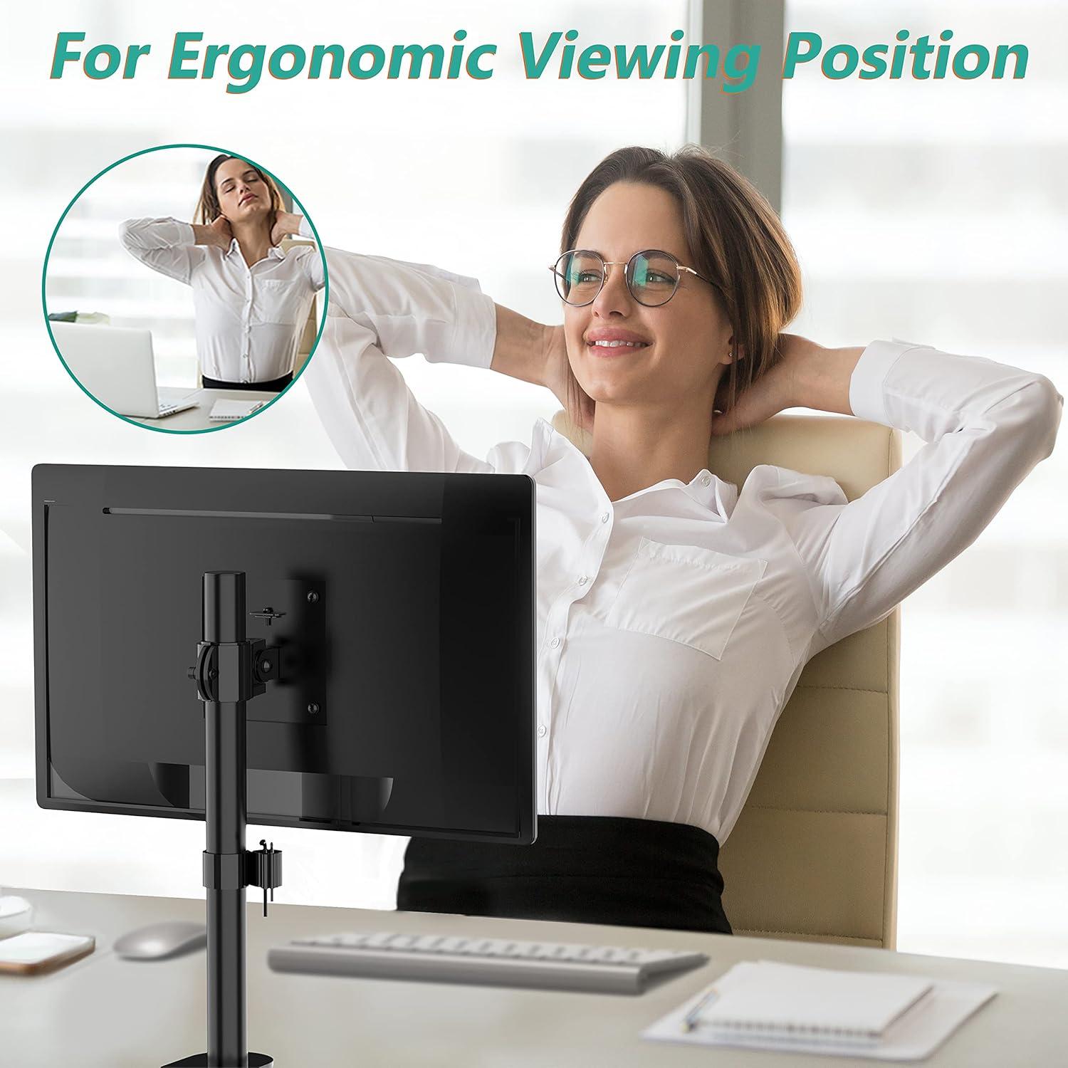 Soporte de Monitor WALI M001S Ajustable hasta 32" (81,28 cm)