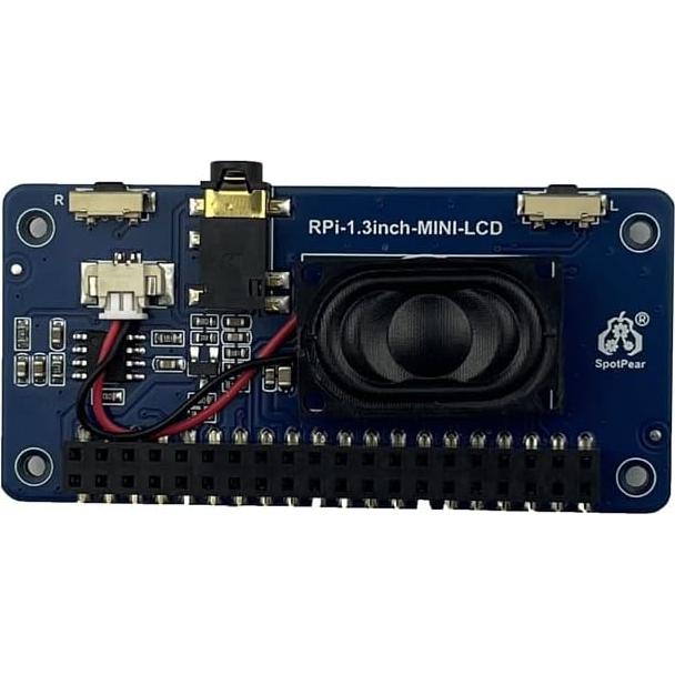 Pantalla LCD 1.3" Spotpear con audio para Raspberry Pi
