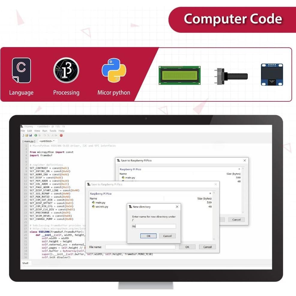 Kit Ultimate GeeekPi Raspberry Pi Pico W - Proyectos IoT