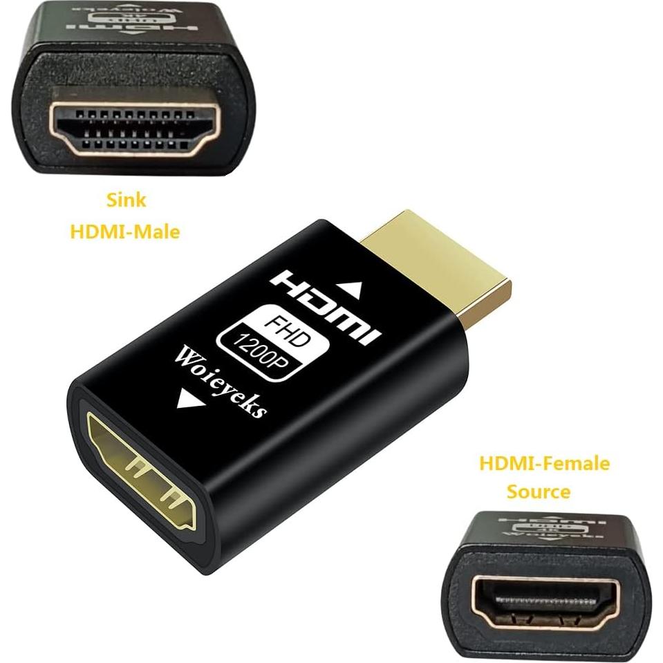 Emulador HDMI EDID Woieyeks 1920x1200@60Hz Passthrough