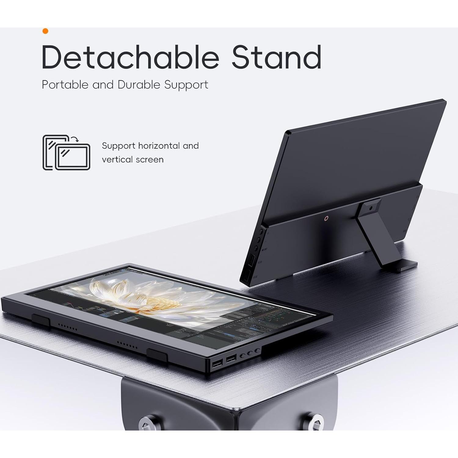 Monitor Portátil PONKLOIE 11.6" HDMI USB-C 1366x768