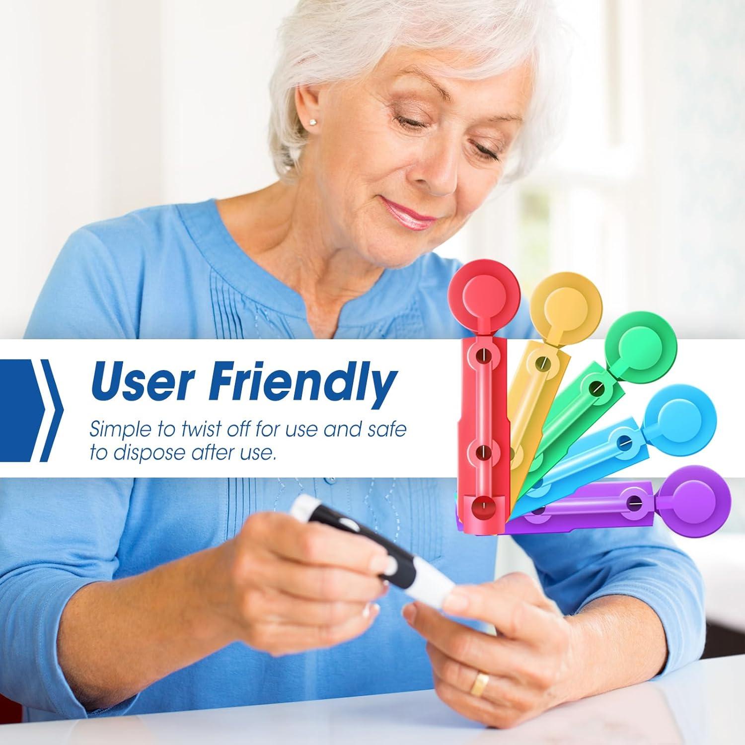 Lancetas Estériles AZEN 650 Pcs 30G para Diabetes