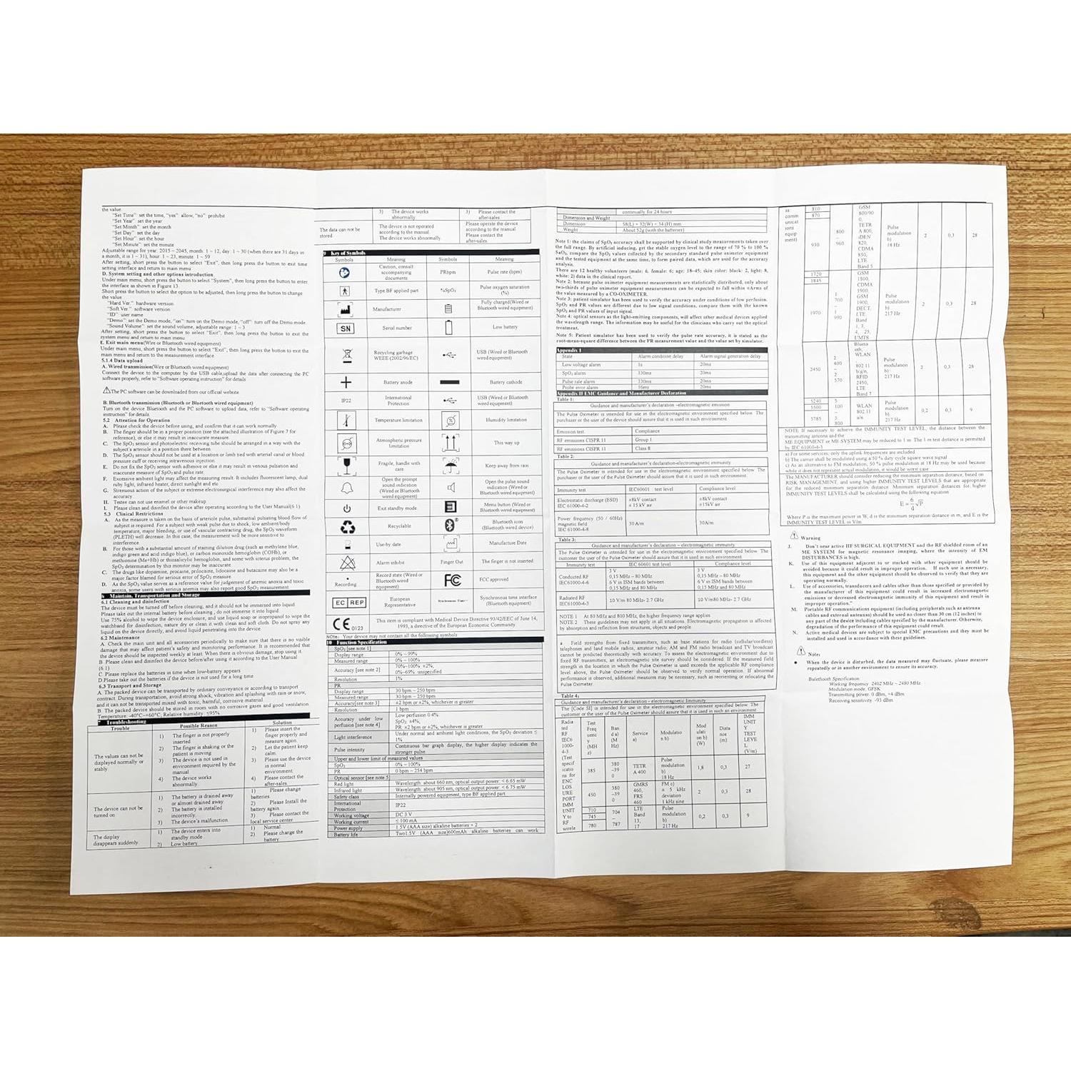 Monitor de Oxígeno EMAY EMO-80 con Grabación y App