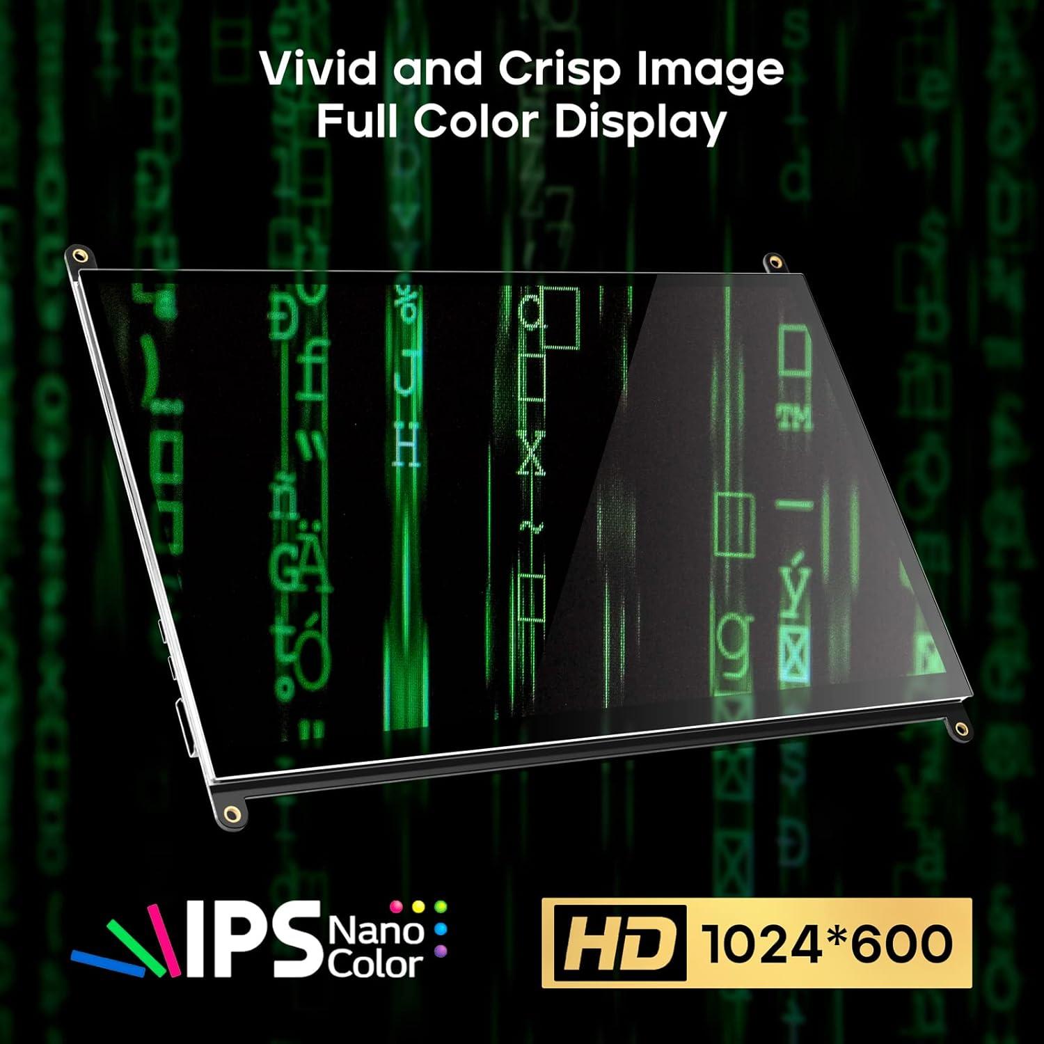 Monitor Táctil 10.1" ROADOM FHD para Raspberry Pi