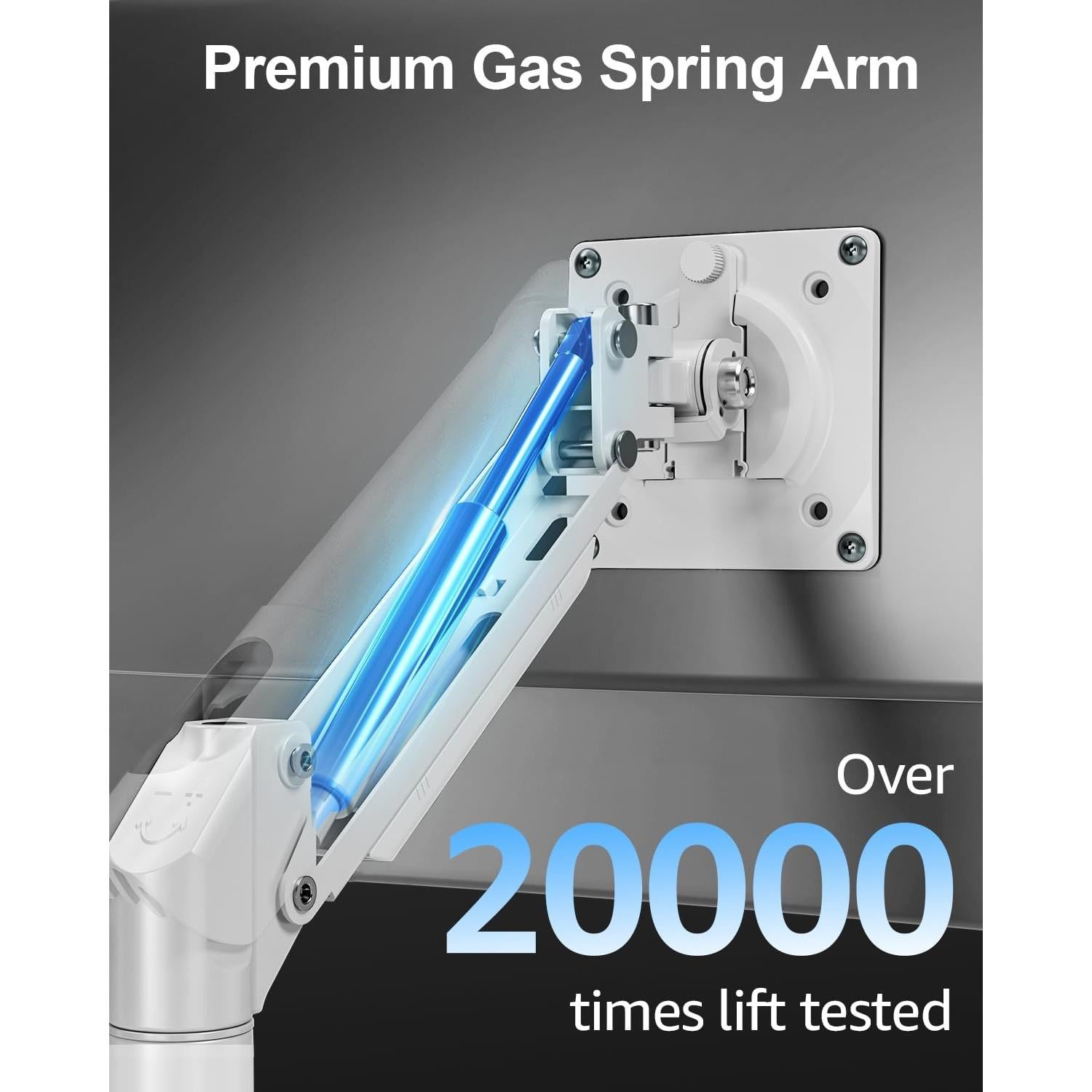 Soporte de Monitor ErgoFocus para Pantallas de 32" Blanco