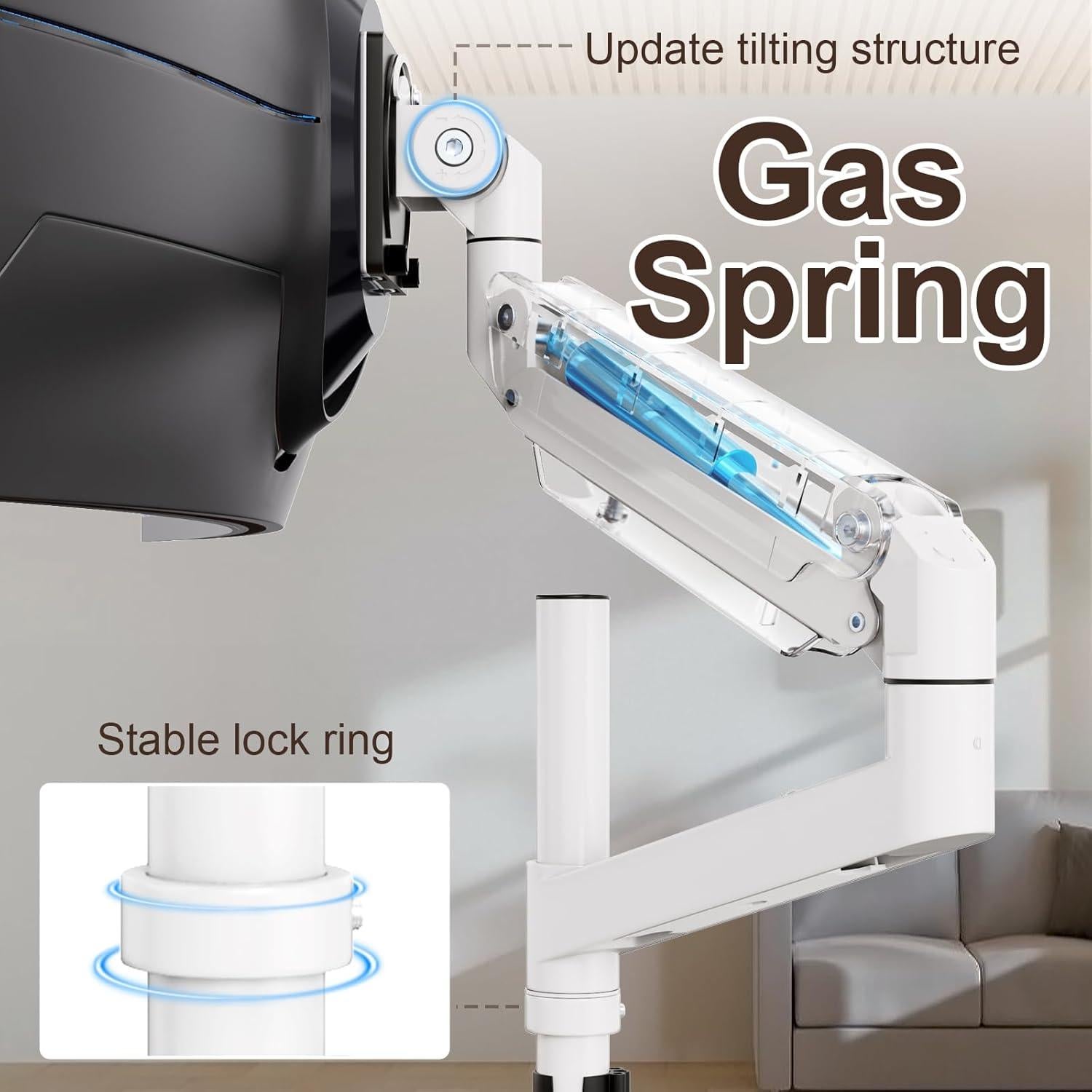 Soporte de Monitor Putilsen 24-57" Blanco VESA 75-200mm