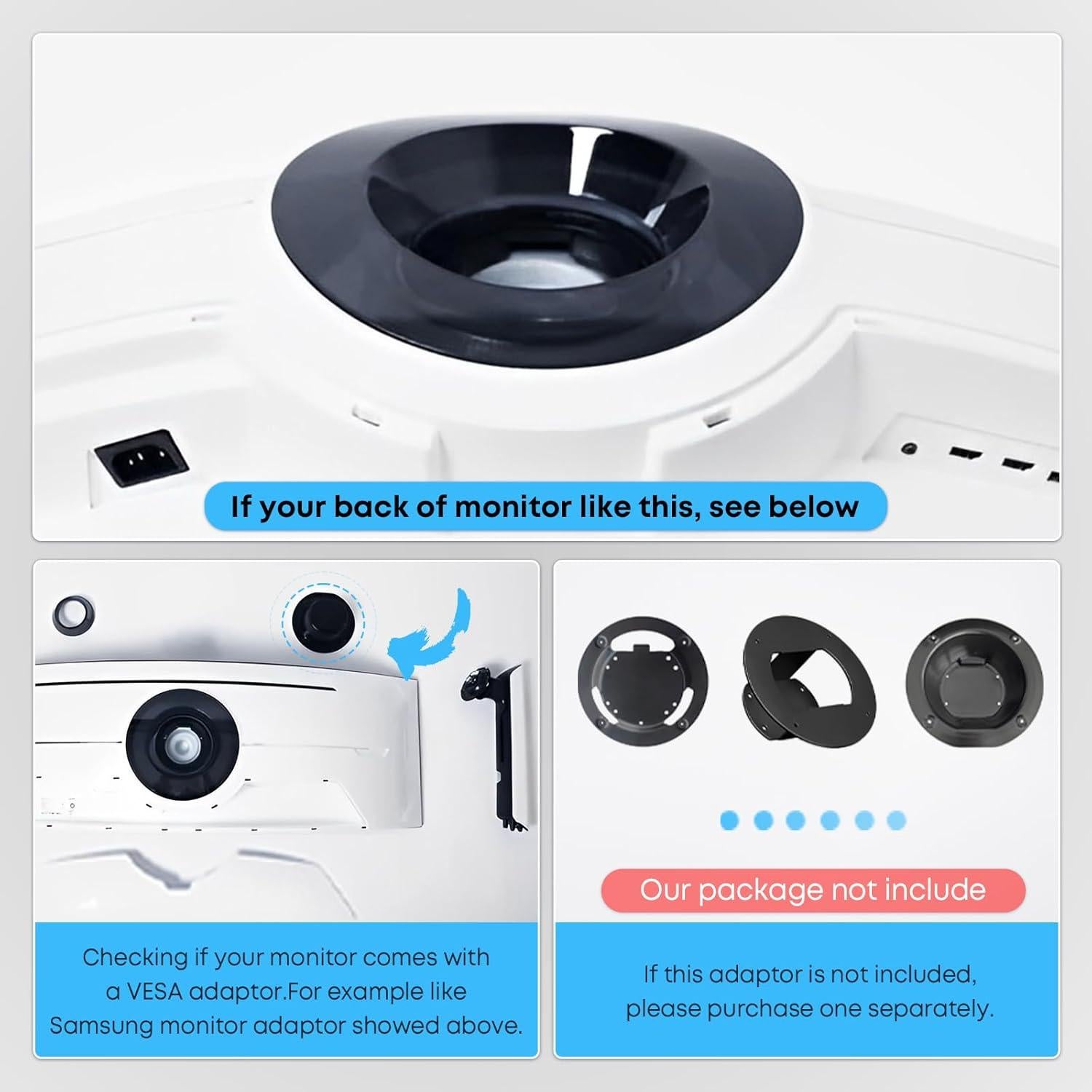 Soporte de Monitor Putilsen 24-57" Blanco VESA 75-200mm