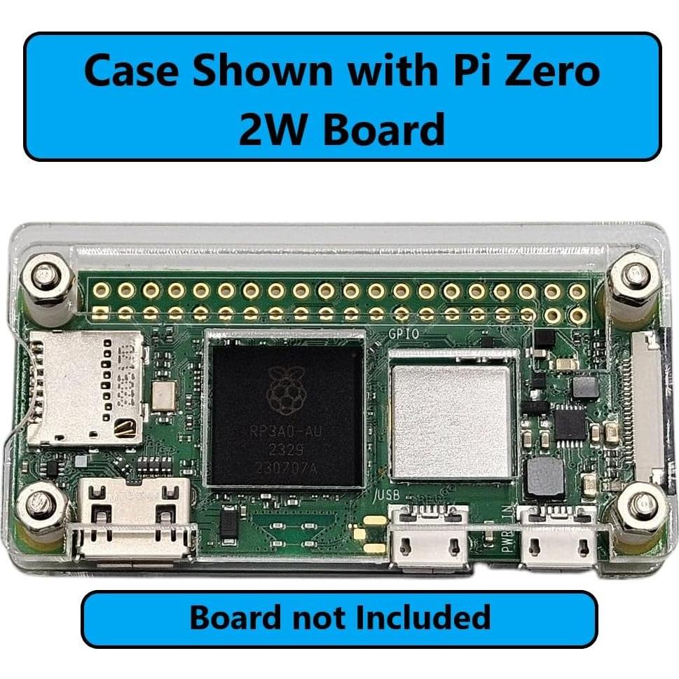 Kit Estuche Acrílico Raspberry Pi Zero/2W + Adaptador