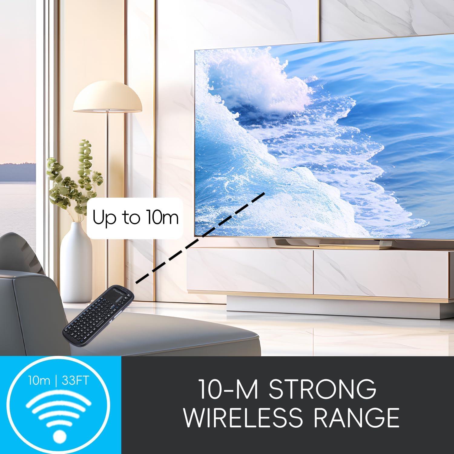 Teclado Mini Inalámbrico UNISEN con Touchpad 15x7cm