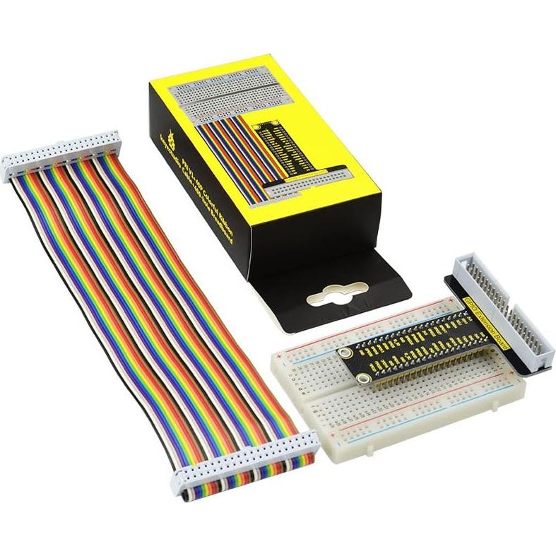 Kit de Expansión GPIO Keyestudio para Raspberry Pi - Cable y Protoboard
